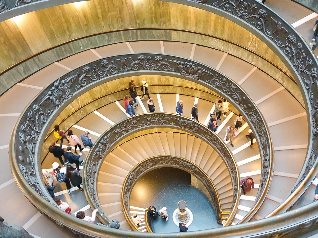 L'escalier de Bramante à Rome