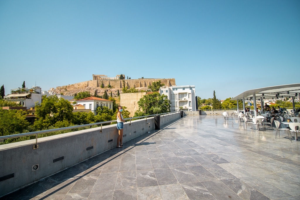 Visite d'Athènes : vue depuis le musée de l'Acropole