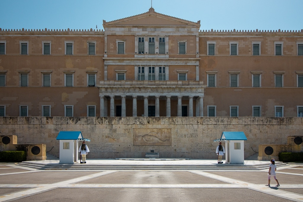 Visite d'Athènes : Parlement